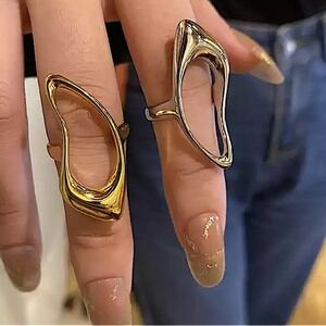 Irregular Hollow Out Sterling Silver Ring
